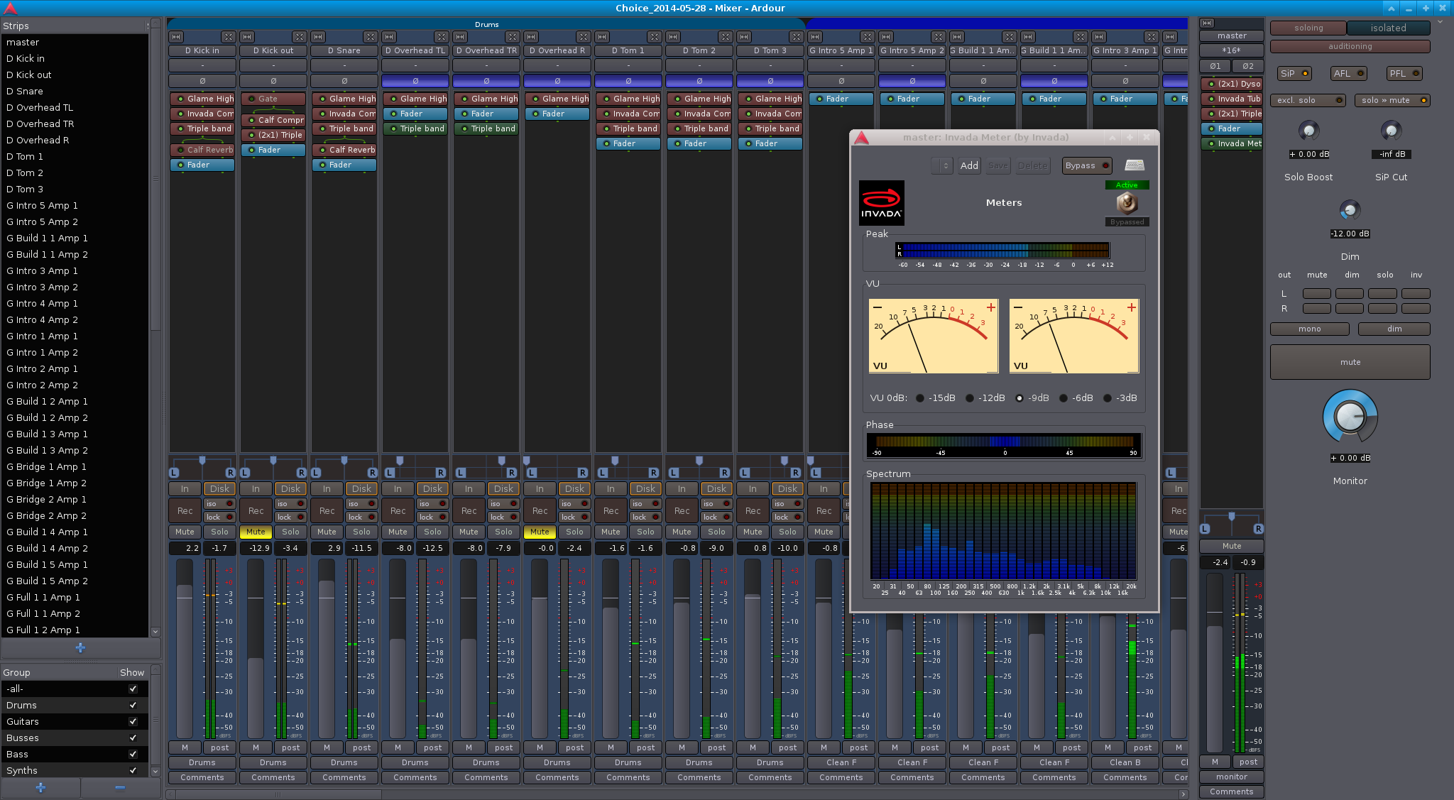 ardour linux synthesizer